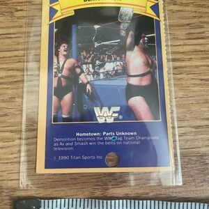 1990 WWF collectors card